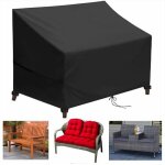 Housse de banc de jardin - 134x66x89 cm - imperm�able - r�sistant aux uv - coupe - vent