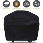 Housse pour barbecue - cuneary - 190x61x117cm - protection �tanche - anti poussi�re - noir