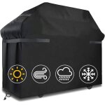 Housses de barbecue housse de barbecue tanche coupe - vent indchirable housse de barbecue avec sangles(145 ...