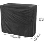Housse barbecue noir couverture de gril anti - uv / anti - leau / anti - lhumidit� protection uv poussi�re ...