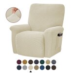 Housses de canap lot de 4 extensibles pour fauteuil inclinable de relaxation et de massagedotes de jacquard ...