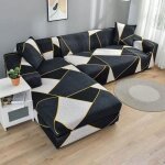 Housse canap dangle 3 places + 2 places extensible couverture de canap en forme de l pour canap de angle ...
