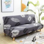 Housse de canap extensible 3 placescouverture de canap pour banquette pliant sans accoudoirs 190 - 220cm ...