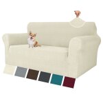 Housse de canap� 2 places avec accoudoirs universelle housse canap� extensible sofa cover en jacquard ...