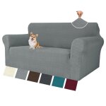 Housse de canap� 2 places avec accoudoirs universelle housse canap� extensible sofa cover en jacquard ...