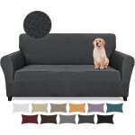 Housse de canap 3 places nouveau jacquard de canap avec accoudoirs extensible avec 2 taies doreiller ...