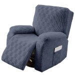 Housses de canapé lot de 4 extensibles pour fauteuil inclinable de relaxation et de massage - gris Housses de canapé lot de 4 extensibles pour fauteuil inclinable de relaxation et de massage - gris