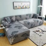 Housse de canap dangle3 places + 2 placeslastique rglable en forme de l pour canap de salon