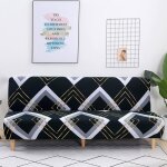 Housse de canap antidrapante housse de protection pour canap de 2  3 places sans accoudoirs (trois ...