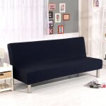 Housse de canapé clic clac extensive et confortable - taille ajustable( 180 - 210cm) - 3places - noir ... Housse de canapé clic clac extensive et confortable - taille ajustable( 180 - 210cm) - 3places - noir ...