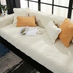 Housse de canap� - nikcorp - 90x90cm - imperm�able - antid�rapante - beige peluche