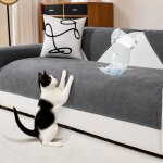 Housse de canapé impermeablechenille et résistante aux rayures pour chien et chatantidérapante protège ... Housse de canapé impermeablechenille et résistante aux rayures pour chien et chatantidérapante protège ...