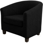 Housse de canapé jacquard feuille housse de protection pour fauteuil de club - très extensible - amovible ... Housse de canapé jacquard feuille housse de protection pour fauteuil de club - très extensible - amovible ...