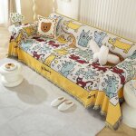 Housse de canap� jaune graffiti 180x130 cm - couvre - fauteuil antid�rapant durable et facile d?entretien ...