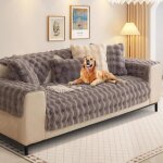 Housse de canap en peluche de lapin en forme de l 1 / 2 / 3 / 4 places housse de canap dangle en forme ...