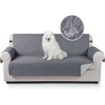 Housse de canap housses de protection de canap impermables pour fauteuil (gris 3 places)