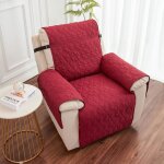 Housse de canap� r�versible imperm�ablehousse fauteuil relax 1 place avec sangles �lastiques universel ...
