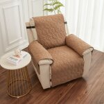 Housse de canap� r�versible imperm�ablehousse fauteuil relax 1 place avec sangles �lastiques universel ...