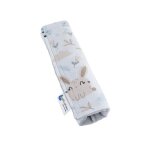 Housse de ceinture enfant 1 pi�ce coussin de ceinture 17x22cm 100% coton minky glade avec minky gris ...