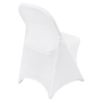 Housse de chaise - duoku - 12 pi�ces - �lasthanne extensible - lavable - universelle - blanc