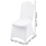 Housse de chaise �lastique - vevor - �lasthanne - amovibles - lavables - mariage - c�r�monie - banquet ...