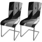 Housse de chaise extensible 2 pi�ces universelle lavables couverture de chaise facile � nettoyer pour ...