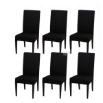 Housse de chaise extensible lot de 6 amovible lavable moderne couverture pour salle � manger slipcover ...