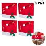 Housses de chaise de salle  manger de nol 4 pices 60 x 50 cm housses de dossier de chaise housses ...