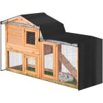 Housse de clapier lapin 210d durable thermique pour cage avec fentre pointue facile installer deux 180 ...