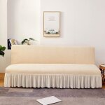 Housse clic clac 190x140 - housses de canapé sans bras extensible - jupe - beige multicolore housse de ... Housse clic clac 190x140 - housses de canapé sans bras extensible - jupe - beige multicolore housse de ...