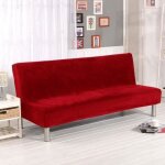 Housse de clic - clac - extensible - polyester - rouge - 160 - 195cm