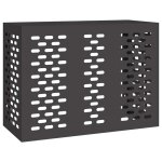 Housse de climatiseur ext�rieure - vidaxl - noir - 110x50x80 cm - acier - r�sistant � leau