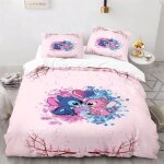 Housse de couette 140x200 enfant ballerine roseparure de lit 1 personne sets de housses de couettes fleurie ...