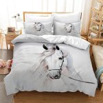 Housse de couette 140x200cm chevalparure de lit cheval pour enfants1 housse de couette cheval + 2 taies ... Housse de couette 140x200cm chevalparure de lit cheval pour enfants1 housse de couette cheval + 2 taies ...