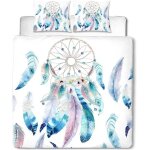 Housse de couette 220x240 attrape rve parure de lit 2 personnes adulte en microfibre 3d motif imprim ...