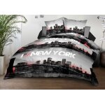 Housse de couette 240x260 + 2 taies - microfibre - new - york