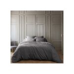 Housse de couette 240x260 cm bambou granit