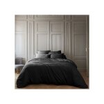 Housse de couette 240x260 cm bambou truffe