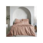 Housse de couette 240x260 cm lyocell blush