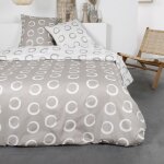 Housse de couette 260x240 flanelle today 1. 11 + 2 taies 100% coton Housse de couette 260x240 flanelle today 1. 11 + 2 taies 100% coton
