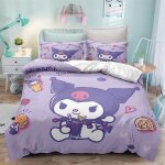 Housse de couette 3 pi�ces anim� set literie enfant (1 housse de couette 200x200 cm + 2 taies 50x75 cm) ...