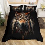 Housse de couette attrape - r�ves de loup 240x260 cm parure de lit attrape - r�ves sets de housses de ...