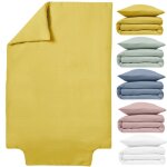 Housse de couette bb 75x120 80x120 cm - gaze de coton - jaune safran - lit 60x120 ou 70x140 cm - mousseline ...