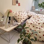 Housse de couette c?ur 220 x 240 rouge avec 2 taies doreiller 65x65 cm - parure de lit rouge et blanche ... Housse de couette c?ur 220 x 240 rouge avec 2 taies doreiller 65x65 cm - parure de lit rouge et blanche ...
