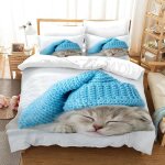 Housse de couette chat avec housse de couette et taie doreiller 65x65cm housse de couette 3d animal de ... Housse de couette chat avec housse de couette et taie doreiller 65x65cm housse de couette 3d animal de ...