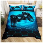 Housse de couette jeux vid�o 140x200cm pour adolescentsensemble de literie gamer pour enfants gar�onshousse ...