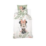 Disney - housse de couette minnie 140x200 cm + 1 taie doreiller 63x63 cm - 100% coton - vert