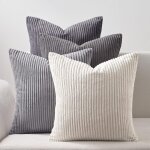 Housse de coussin 50x50cm en velours ctel durable topfinel decoration canape salon lot de 4 pour deco ...