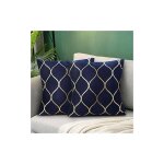 Housse de coussin bleu marine velours 45x45cm lot de 2 modernes canapé doux or coussin décoration avec ... Housse de coussin bleu marine velours 45x45cm lot de 2 modernes canapé doux or coussin décoration avec ...