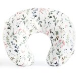 Housse de coussin dallaitement extensible et amovible ultra douce et confortable (57 x 46 cm)